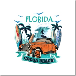 Fun Family Vacation Cocoa Florida Beach Tshirt Best gift Posters and Art